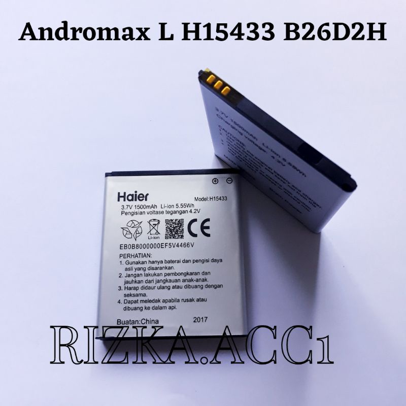 Baterai Batre Smartfren Andromax L H15433 Model B26D2H Battery Hp