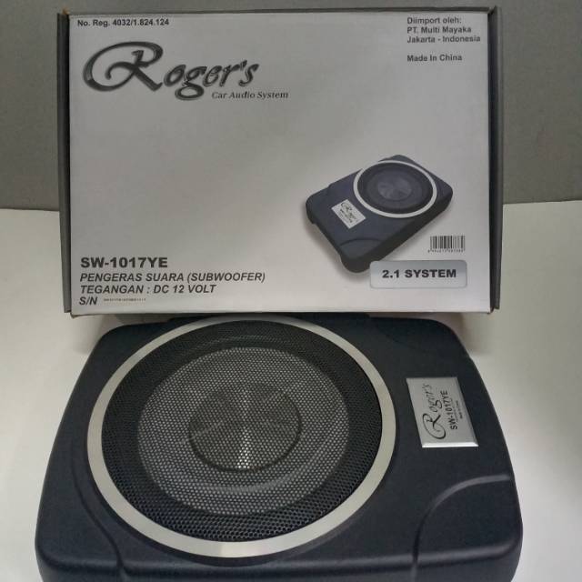 SUBWOOFER AKTIF KOLONG JOK ROGER'S 10INCH Sw 1017YE