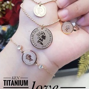 TiTanium set perhiasan wanita Z43