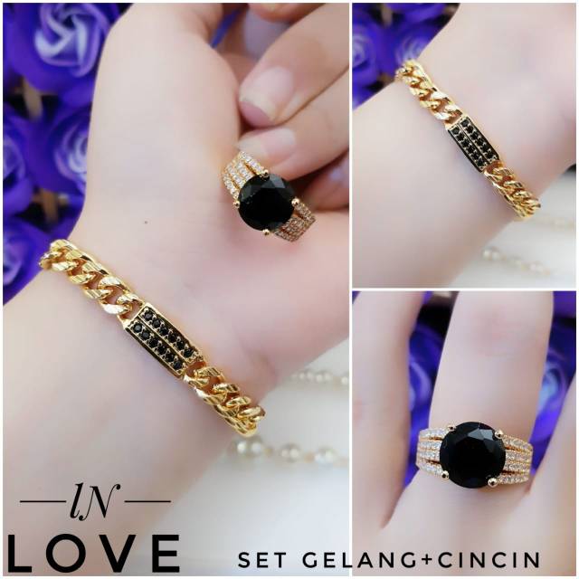 Xuping gelang dan cincin 1513h