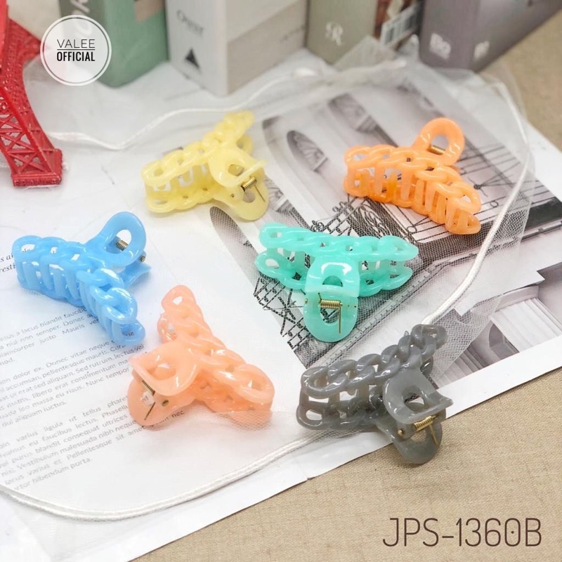 Jedai Doff Motif Rantai Jepit Rambut Korea  Hair Claw Clip