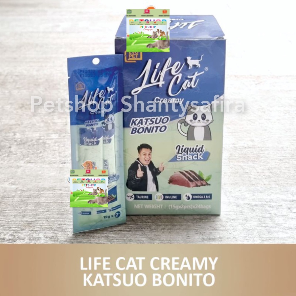 SNACK KUCING LIFE CAT CREAMY TREATS CEMILAN SNACK KUCING