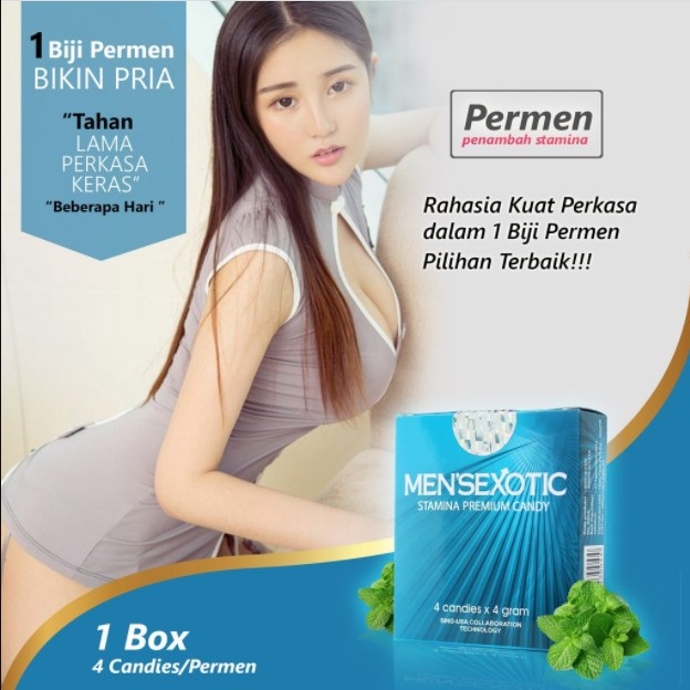 Permen Stamina Mensexotic Original 4 Pcs Untuk Vitalitas Pria