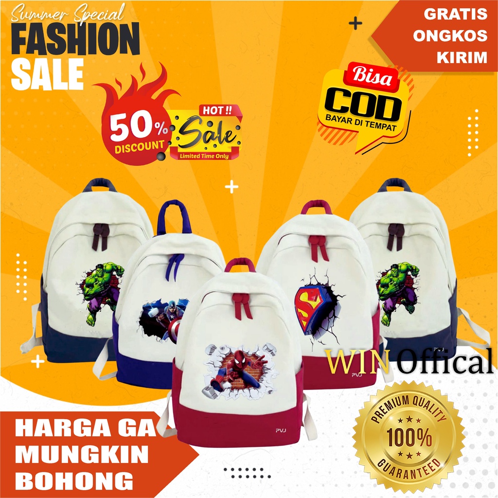 Tas ransel anak karakter  original  fashion kids backpack 2021 ORIGINAL