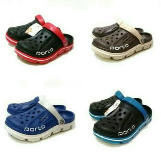 Sepatu sandal  model Crocs  sandal  kokop Baim PORTO Dewasa 