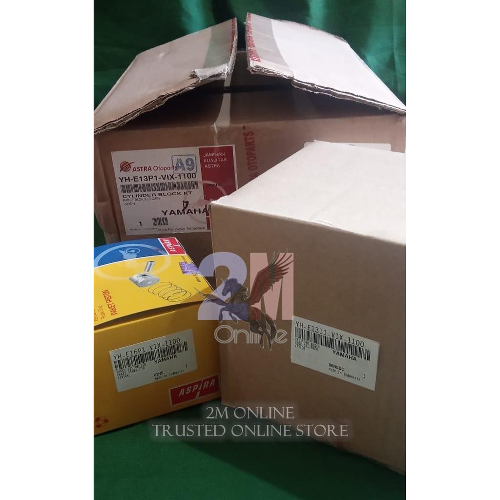 2m CYLINDER BLOK SET PISTON KIT VIXION OLD MERK ASPIRA YH-E13P1-VIX-1100
