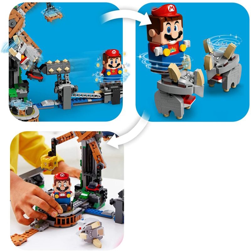 LEGO 71390 Super Mario Reznor Knockdown Expansion Set Building Kit