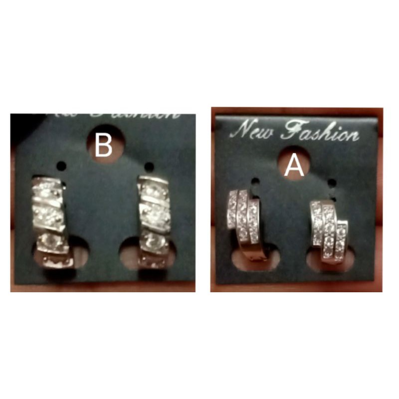 RB32. Anting xuping wanita lapis emas putih silver