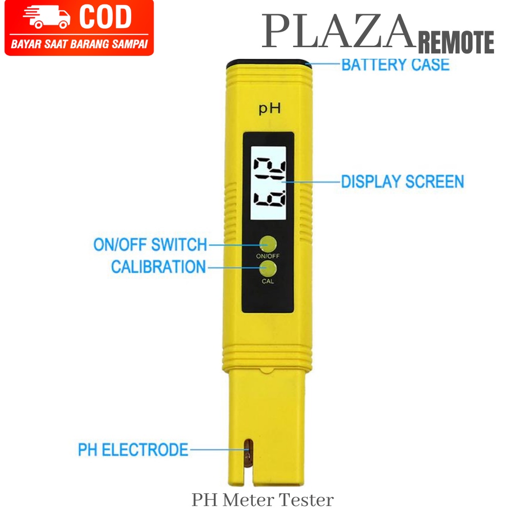 DIGITAL PH METER TESTER KUALITAS AIR MINUM AQUARIUM KOLAM PENGUKUR KEASAMAN