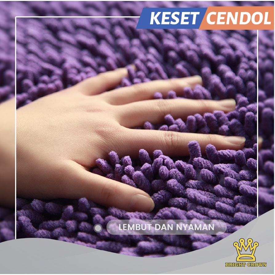 Keset Cendol Microfiber AntiSlip UK 35X55CM PREMIUM 10 Warna