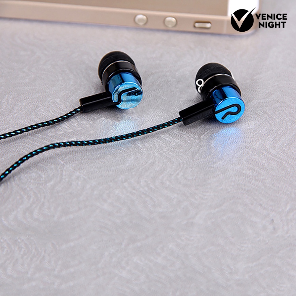 (VNEP) (Berkabel) Earphone In Ear Bass Stereo Bahan Metal Untuk Handphone / PC