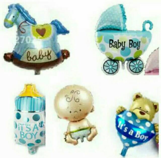 5pc Balon Foil Mini untuk New Born Baby