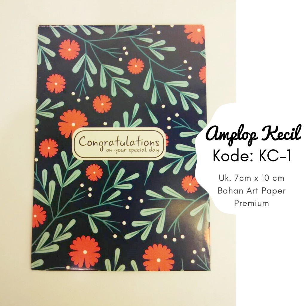 

Amplop Pernikahan Unik Angpao Wedding Kecil art paper Fancy KC-1