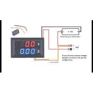 Volt dan ampere meter  digital dc 100V dan 10A
