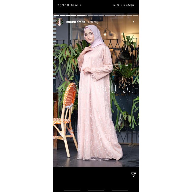 PRELOVED MAURA DRESS NAVY BY WELLY BOUTIQUE