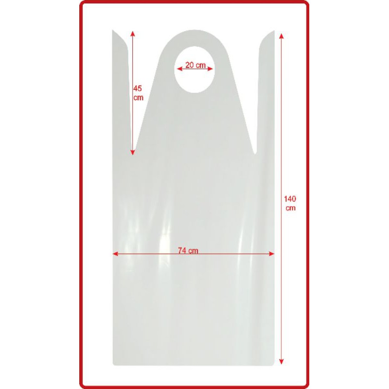 Apron Medis Celemek Plastik Apron - 1 Pak isi 10 Lembar