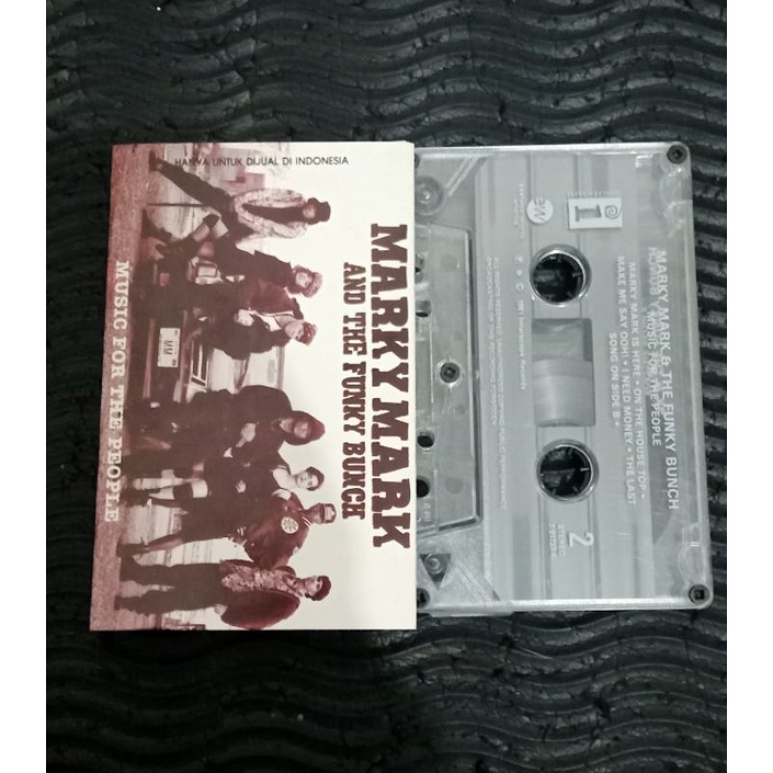 Kaset Pita Marky Mark and the funky bunch - music for the people - rap - vanilla ice mc hammer emine