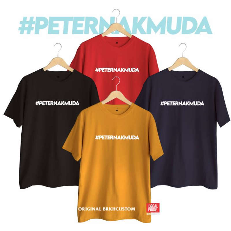 KAOS PETERNAK MUDA | KAOS TERNAK KAMBING SAPI JANGKRIK IKAN AYAM BROILER | KAOS MANCING | KAOS JUALAN | KAOS DISTRO PRIA DAN WANITA