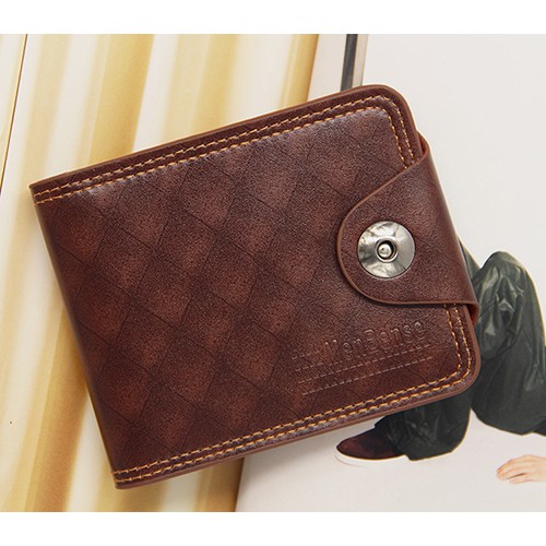 Dompet Pendek Lipat Pria Kancing Magnet Men's Wallet High Quality Dompet Pria Import