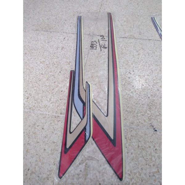 (BAYAR DITEMPAT) striping gl 100 1993 striping lis original Honda GL 100 93