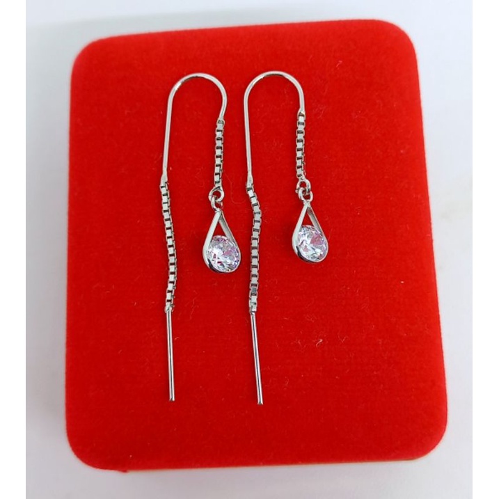 ANTING GIWANG PERAK 925 ASLI LAPIS EMAS/ANTING TUSUK SULAM OVAL MP 1/ANTING ASLI SILVER/ PERHIASAN ANTING FASHION WANITA