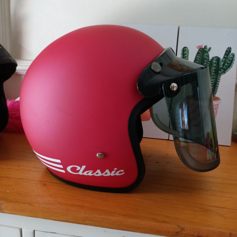 HELM BOGO CLASSIC PROMOOOO + KACA DATAR