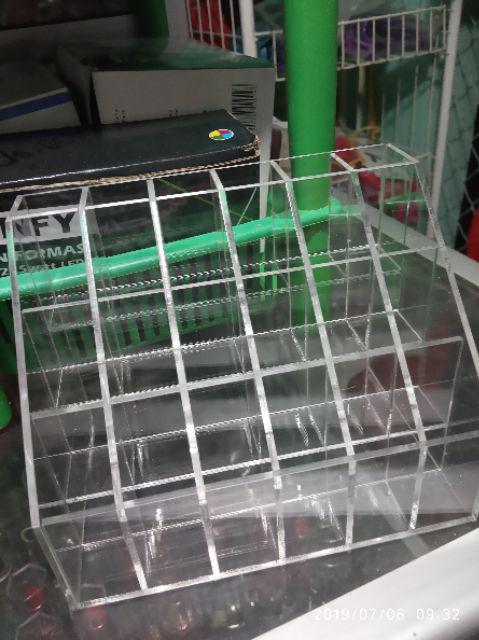 Tempat Lipstik Akrilik,acrylic Display Uk Kotak 2x2cm Isi 24