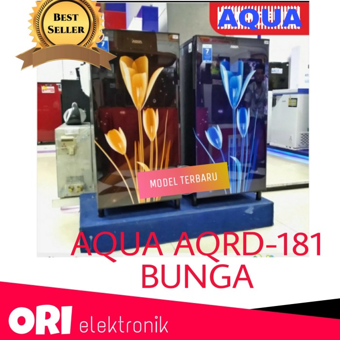 (SUSE) AQUA LEMARI ES 1 PINTU MOTIF BUNGA AQRD-181LK/LB (SBY-SDA-GRESIK ONLY)