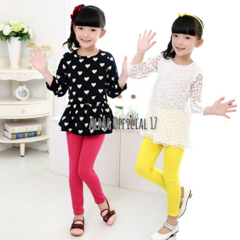 Legging Anak Usia 5-7 Tahun Bahan Spandek