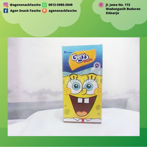 GarudaFood Gery Pasta Edisi Spongebob 7 gram (1 pack isi 20 pcs)
