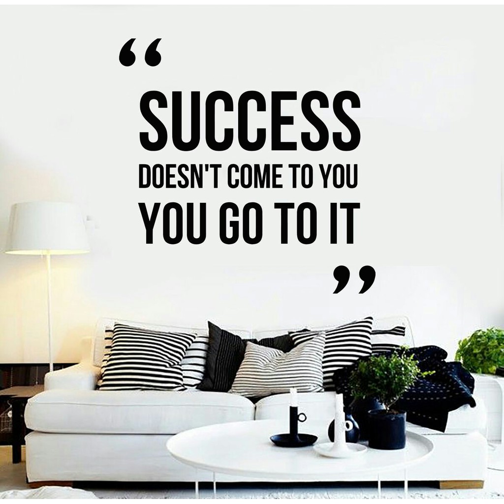 Jual Wall Sticker Success Come Cutting Stiker Quotes Hiasan Dinding