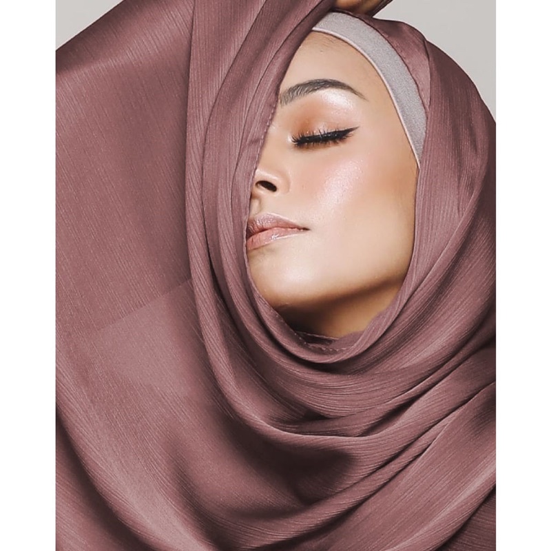 Pashmina Credenza Silk Premium / Pleated Shawl / Hijab Pashmina Panjang