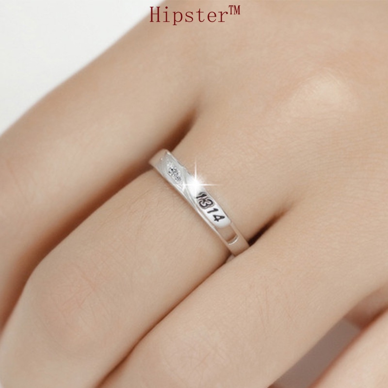 Korean Simple Personalized Temperamental Minority Couple Ring