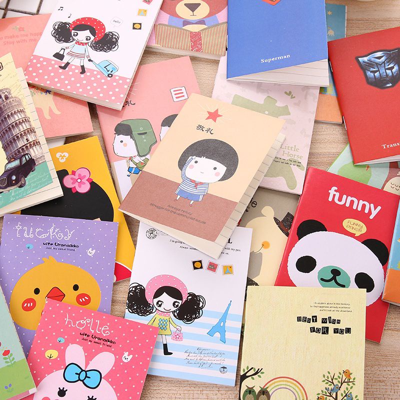 Buku Tulis Mini Motif Kartun Note Book Mini Cartoon Mini Book Notepad Karakter Buku Tulis Memo Kecil Murah Import