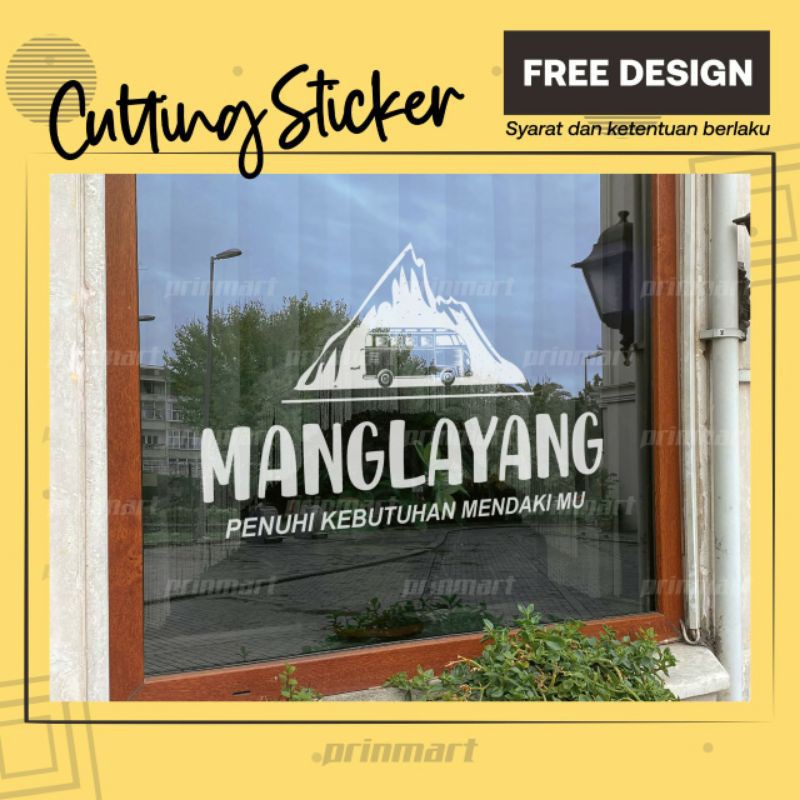 Jual Sticker Oracal Print Cutting Sticker Cetak Cutting Sticker Cutting