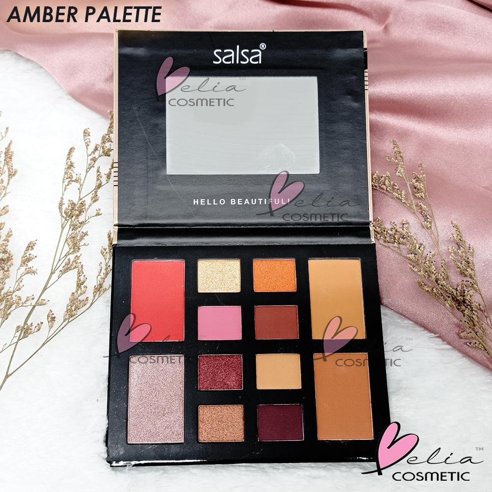 Belia Salsa Rhapsody Face Palette Eyeshadow Contour Highlighter Blush On Bpom Eye Shadow Palet