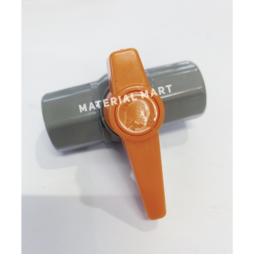 Ball Valve 1/2&quot; Drat HIOSHI | Stop Kran Drat 1/2 inch | Keran PVC 1/2 | Material Mart