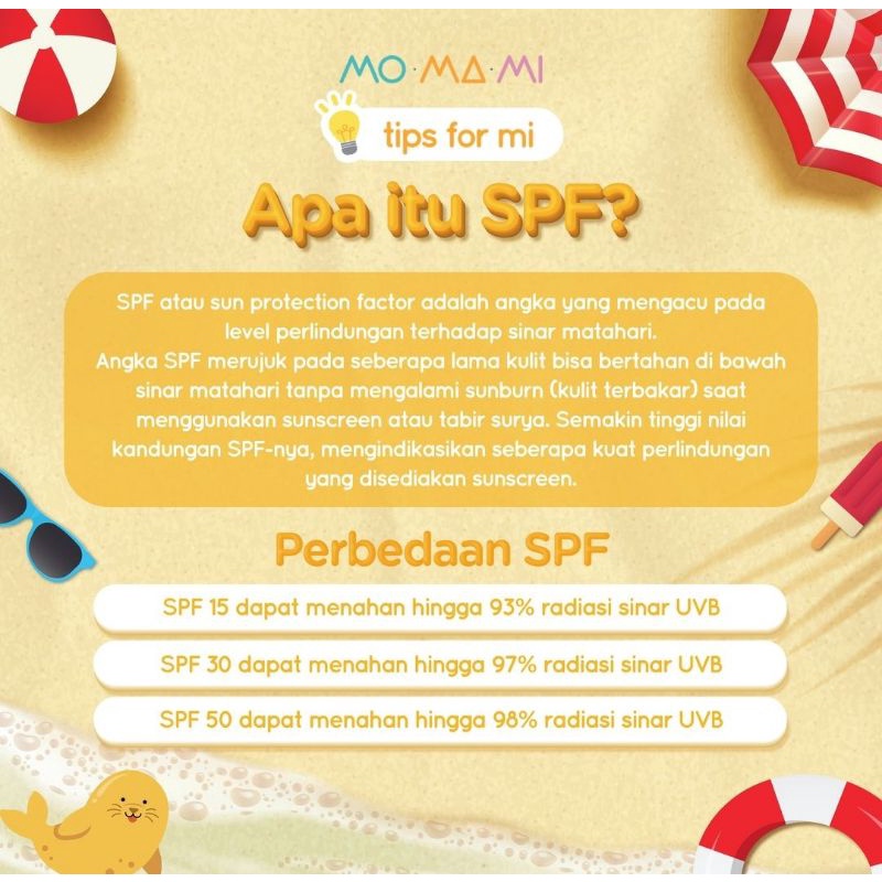 Momami Sunny Buddy Soothing Gel/Gel Tabir Surya Bayi &amp; Anak