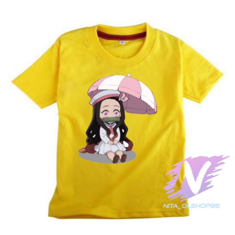 nezuko chibi kaos anak nezuko kamado kimetsu yaiba