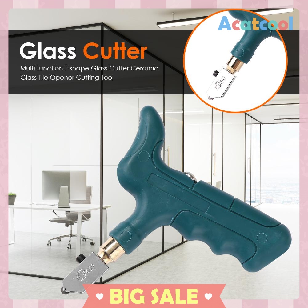 Multi-function T-shape Glass Cutter Ceramic Glass Tile Opener Cutting Tool