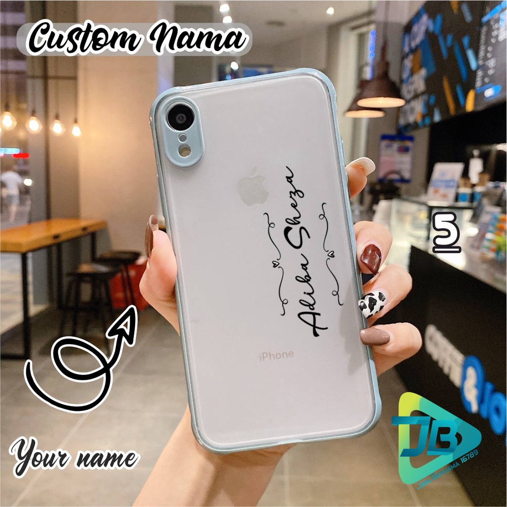 SOFTCASE CHOICE CUSTOM NAMA OPPO VIVO XIAOMI SAMSUNG REALME IPHONE ALL TYPE JB4715