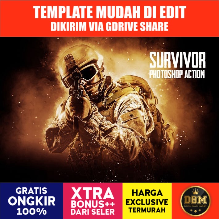 Survivor - Photoshop Action