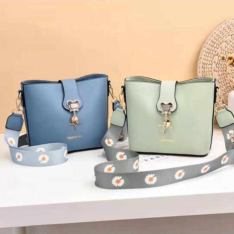 BJ81761 - BEIGE/BLACK/BLUE/GREEN - TAS IMPORT TAS WANITA FASHION IMPORT MODIS ELEGAN TERMURAH TERLARIS TERBARU BAGSTORE JAKARTA TAS BATAM GT1761