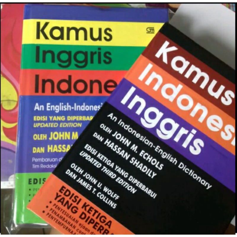 Kamus Bahasa Inggris - Indonesia Jhon M Echols dan Hassan Original