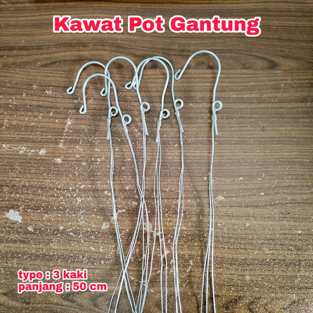 kawat pot gantung - kawat gantungan pot - kawat cantolan pot