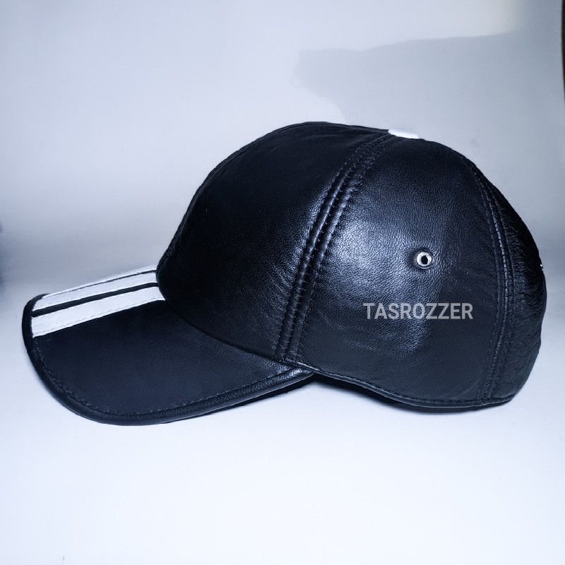 Topi pria kulit asli model merk terkenal