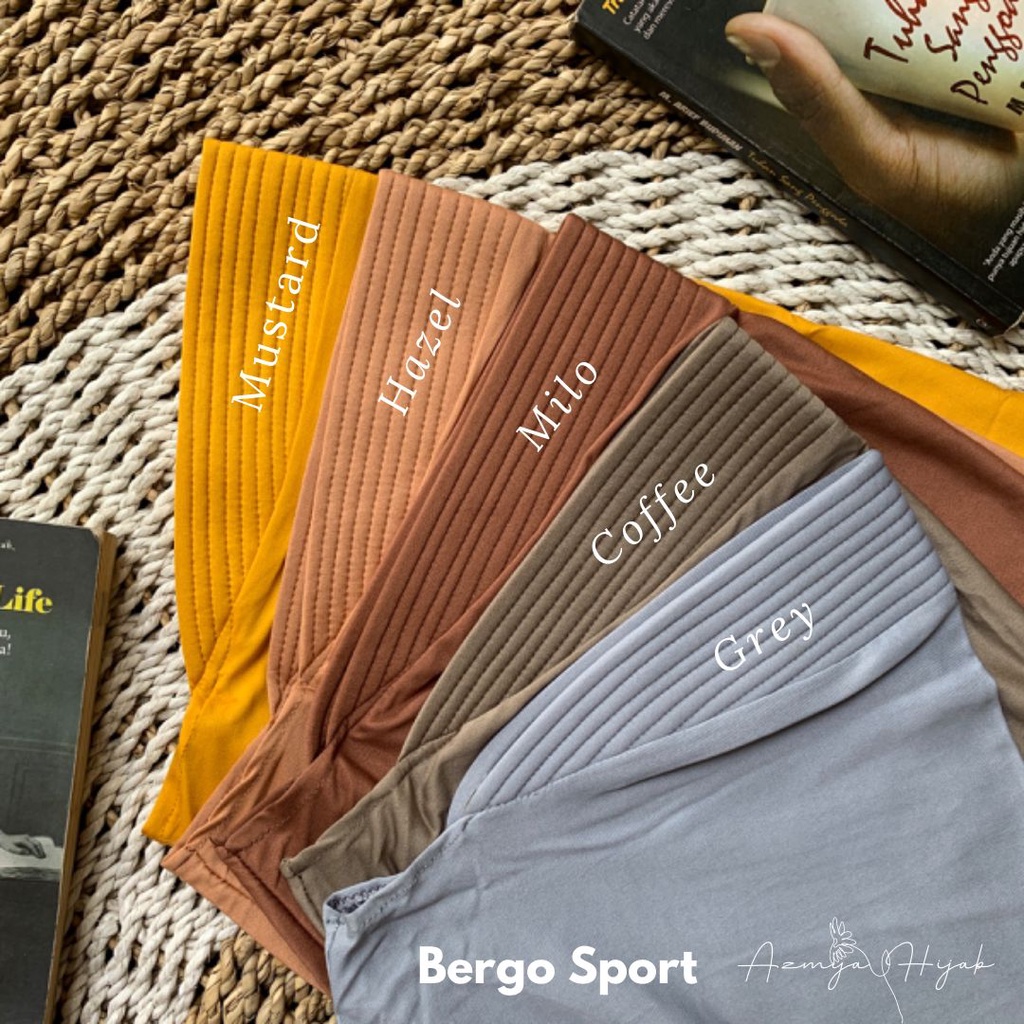 Hijab Instan - BERGO SPORT JERSEY PREMIUM Bergo Volley Daily Pet Syari HAMIDAH ZHANITA