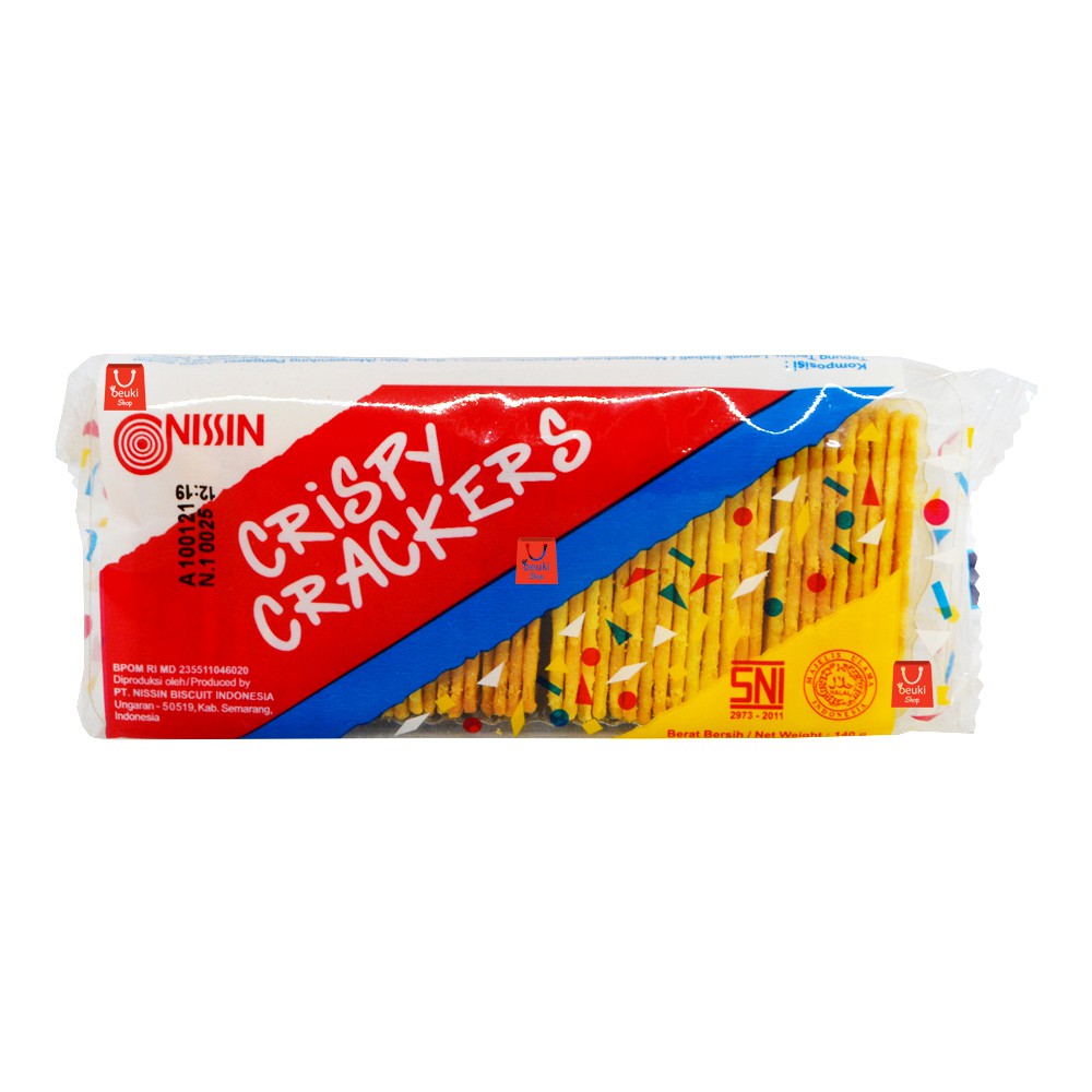 

PACK Nissin Crispy Crackers Original Biskuit Krekers Gurih - 140gr