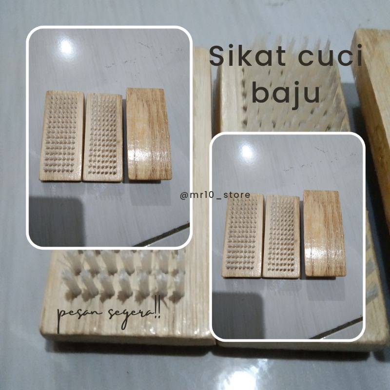 3 pcs sikat pembersih /sikat kayu cuci baju/sikat serbaguna