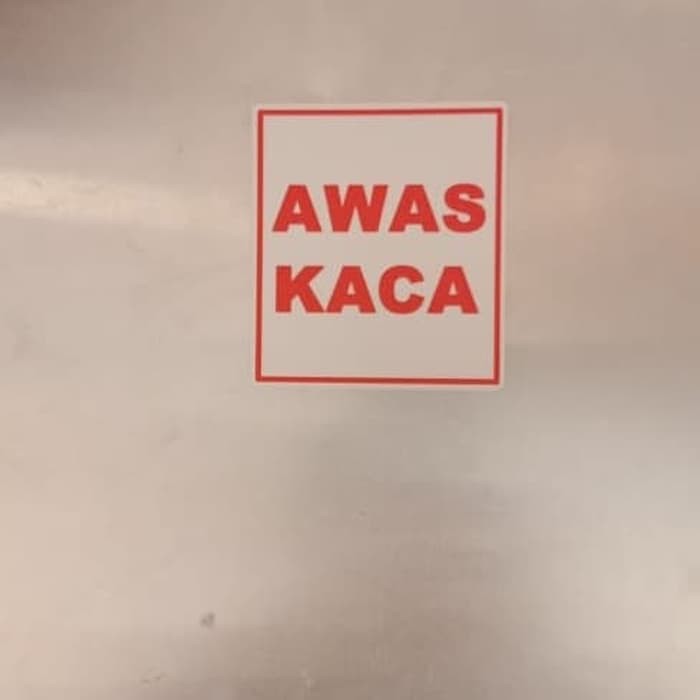 

SIGN LABEL K3 RAMBU SAFETY AWAS KACA UK 8X9CM